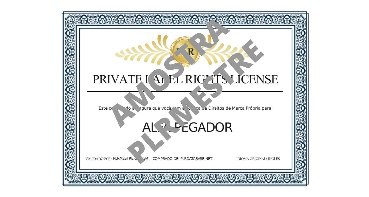 certificado plr mestre